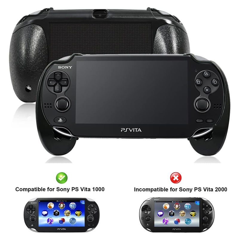 OSTENT Durable Joypad Plastic Flexible Bracket Holder Hand Handle Grip for Sony PS Vita 1000 Color Black - Image 2